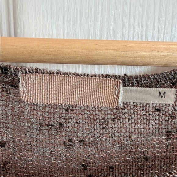 Source Unknown Brown and Gray Striped High-Low Knit Dress - Picture 2 of 4